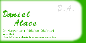 daniel alacs business card